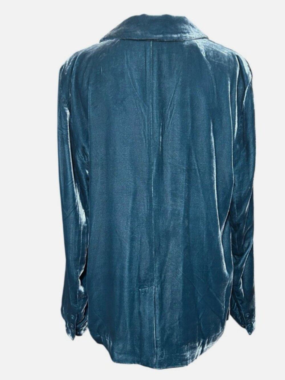 NEW Sundance Catalog Velvet Blazer Womens 16 Floral Lined Green Jacket Boho - Picture 3 of 8
